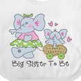 thumbnail image 4 of Inktastic Elephant Future Big Sister Girls Baby Bib, 4 of 4