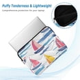 thumbnail image 2 of FORMRS 15"-15.6" Laptop Sleeve Protective Case Soft Carrying Quilted Computer Bag Cover, Pink Hand Drawn Sailboats, 2 of 7