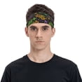thumbnail image 2 of Naloa Mardi Gras Surface Fashionable Sport Sweatband for Running, Yoga, Basketball - Head Circumference 19.6-22.4 inches, 2 of 9