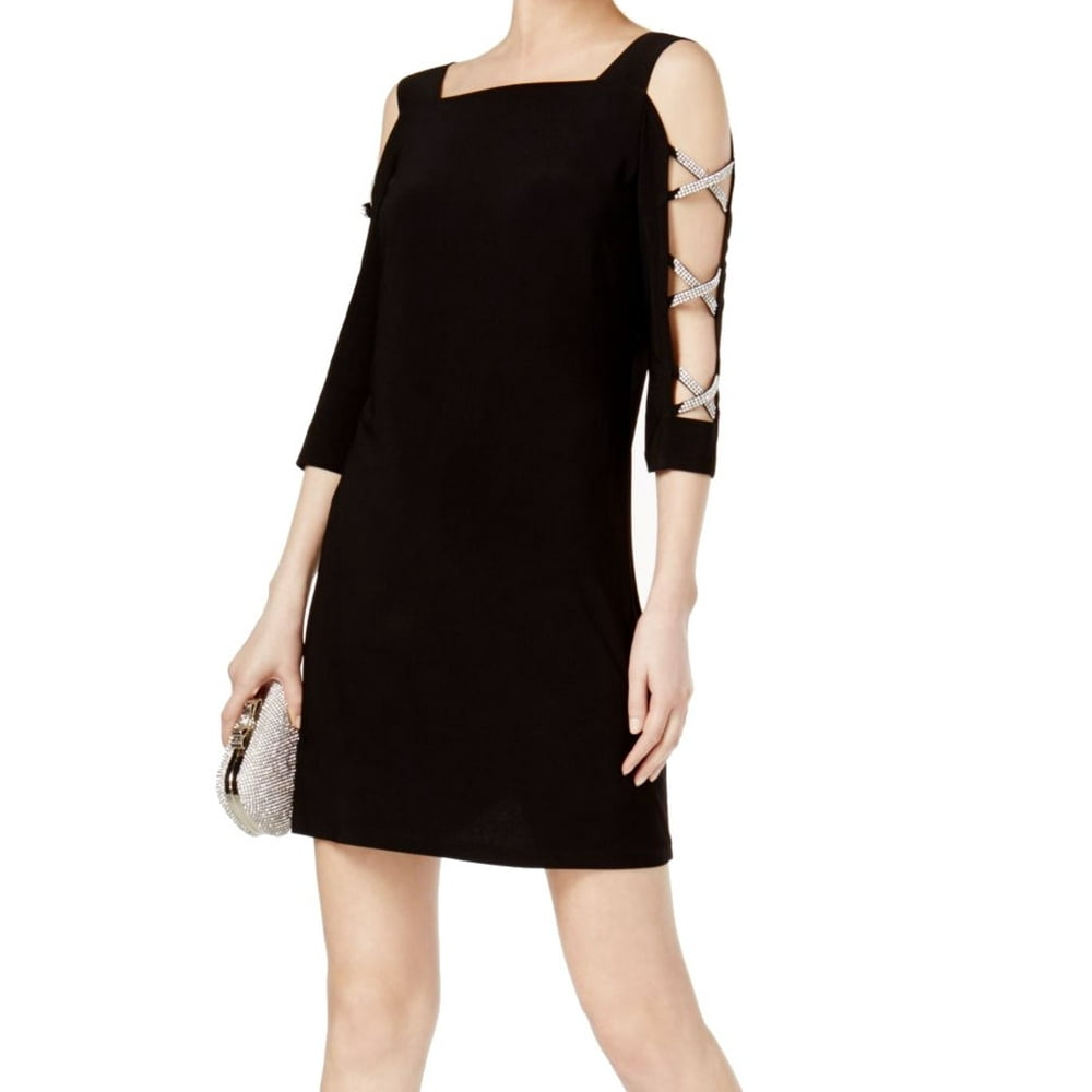 MSK Womens Dress Medium Petite Sheath Embellished Sleeve PM Walmart