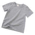 thumbnail image 2 of LUOGENLI Girls Shirts Size 7-8 Gender Neutral Child Comfortable T Shirt for Children Girls Shirts Size 14 16 Oversized Shirts for Girls 10-12 Crop Tops Grey 3-4 Years, 2 of 4