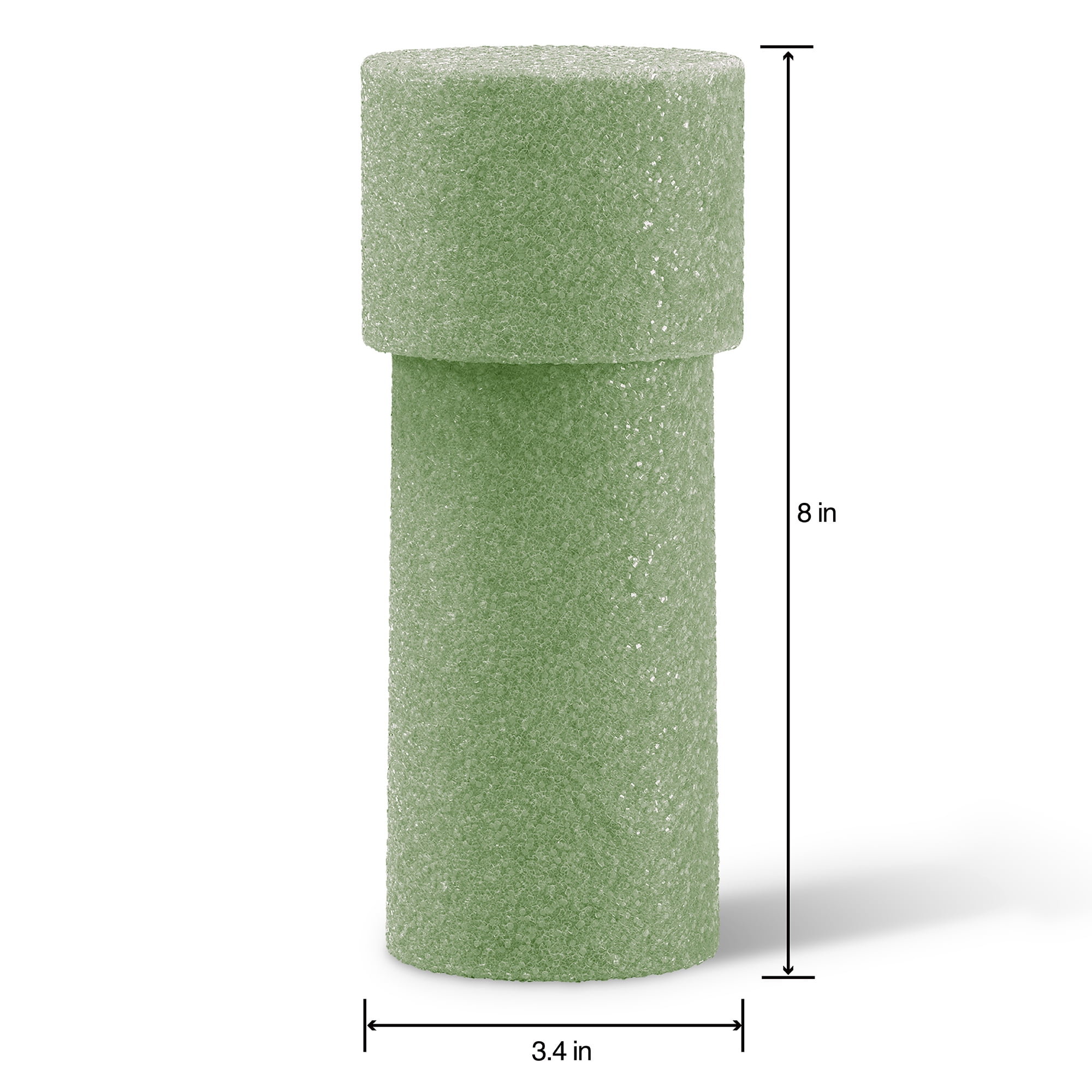 FloraCraft FloraFōM Green Memorial Vase Foam Insert, 24 Pack