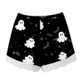 thumbnail image 7 of MEZZALL Women's Halloween Ghost Cami Pajama Set V Neck Halter Tops Lace Shorts 2 Piece Sleepwear Loungewear for Bedroom, 7 of 7