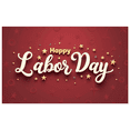 thumbnail image 2 of Decorative Stars Happy Labor Day Banner Red Background Holiday Decoration for Indoor Event Office Party, 2 of 8
