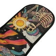 thumbnail image 4 of Yayeee Double Oven Mitt Kitchen Heat Resistant Baking 35" x7" Quilted Glove, Skeleton with Sun, 4 of 6