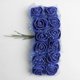 thumbnail image 5 of 144x Artificial Miniature Foam Rose Flower Wedding Bouquet DIY Royal Blue, 5 of 5