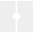 thumbnail image 4 of 10"OD x 2"ID x 3 1/2"C x 1"P Embry Architectural Grade PVC Contemporary Ceiling Medallion, Two Piece, 4 of 11