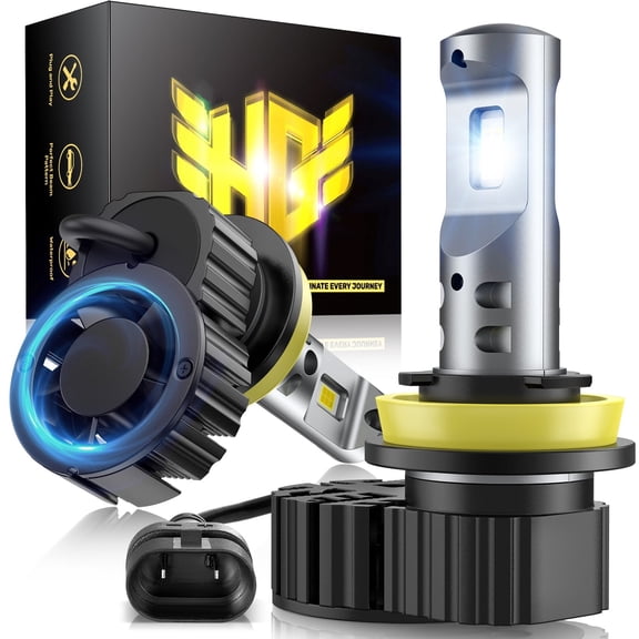 SPEEDWOW Premium 70W 6500K 20000LM IP68 - Rated LED Headlight Bulbs (2 Pcs) Perfect Fit for Toyota, Nissan, Honda (M9F, H11/H8/H9)