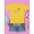 thumbnail image 3 of Wherever You Go Daisy Bicycle T-Shirt Juniors -Image by Shutterstock,  x-Large, 3 of 4