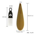 thumbnail image 3 of Guiro Instrument en Forme de Poisson Tambour de Sable Instrument de Percussion avec 1 Grattoir Outil d'Entraînement Musical Style B, 3 of 5