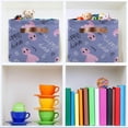 thumbnail image 6 of GZHJMY Dinosaur Rectangular Storage Bins, 2 PCS Collapsible Toy Storage Bins, Waterproof Canvas Rectangular Storage Bin with Leather Handles for Home Closets Offices,Bedrooms,Kids Toy, Gift Baskets, 6 of 6