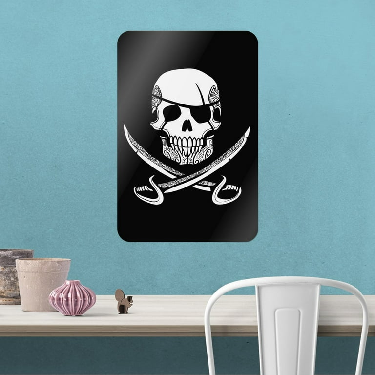 Pirate Skull Crossed Swords Tattoo Design Home Business Office