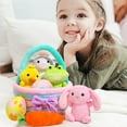 thumbnail image 5 of Joyfy 8 Pcs Premade Easter Basket with Easter Plushes for Baby Kids Girls, Easter Basket Stuffers Plushies Playset, Easter Gifts Set, Easter Toys Easter Party Favors, Easter Decor, 5 of 7