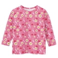 thumbnail image 4 of Feancey Breast Cancer Awareness Tshirts for Girls 3/4 Sleeve Casual Pink Ribbon Tops Dressy Casual Crewneck Graphic Tees Pink-2 9-10 Years, 4 of 5