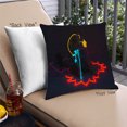 thumbnail image 1 of Ahgly Company Neon Neon Outdoor Throw Pillow, 18 inch by 18 inch, 1 of 6