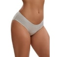 thumbnail image 4 of INSPIRE CHIC 3 Layers Leak Proof Briefs for Women's Cotton Mid-Waisted Elastic Waistband Underwear S Gray, 4 of 4