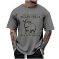 thumbnail image 4 of Black T Shirts for Men Slim Fit Short/long Sleeve Big & Tall T Shirts Loungewear Slim Fit Solid Color Boat Neck Summer Casual Outdoor Basic Tops, 4 of 4
