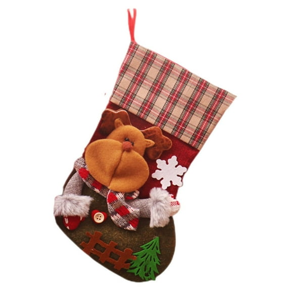OAVQHLG3B Mini christmas stockings for Christmas Fireplace Hanging Stocking Tree Ornaments Gift Bag Candy Container Small Socks for Family Xmas Party Decorations