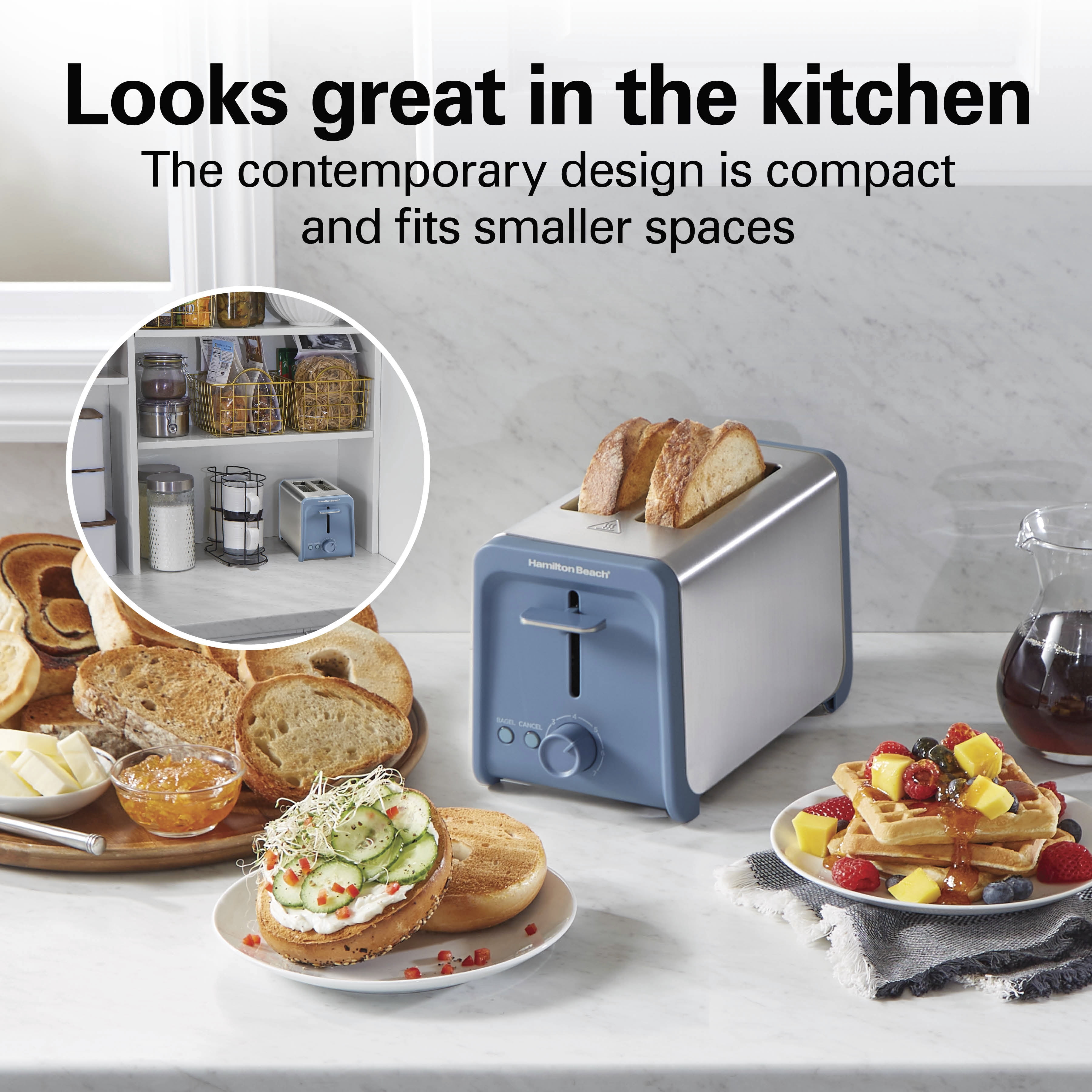 Hamilton Beach 2 Slice Toaster with Wide Slots, Bagel Function