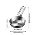 thumbnail image 2 of Mini Pan 316 Stainless Steel Small Frying Pan With Layered Bottom For Butter Melting And Omelet Cooking Compatible With Induction Stoves And Indoor Use, 2 of 6