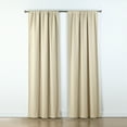 thumbnail image 3 of Ecologee Wakefield Textured 100% Blackout Rod Pocket Indoor Curtain Panel Pair, Gold, 37" W x 84" L, 3 of 11