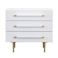 thumbnail image 2 of Table de Nuit en Bois d'Acacia Blanc Trident, 2 of 8
