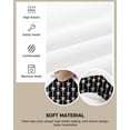 thumbnail image 2 of Starfish Black Chair Seat Covers for Dining Room Stretch Chair Seat Covers Set of 1, Coastal Ocean Summer Sea Beach Chair Seat Protector Cushion Slipcovers for Kitchen Restaurant Office, 2 of 6