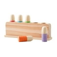 thumbnail image 4 of Wooden Rainbow Peg Dolls Shapes Sorting Toys Preschool Learning for Children Style B, 4 of 10
