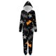 thumbnail image 2 of Family Halloween Pjs Matching Sets Halloween Print Long Sleeve Zippered One Piece Pajama Hooded Jumpsuit Winter Halloween Pjs Family Set, 2 of 4