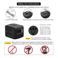 thumbnail image 6 of GSA Worldwide All in One AC Outlet Power Plug Universal Travel Adapter Black, 6 of 8