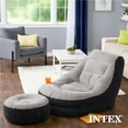 thumbnail image 4 of Intex 68564E Inflatable Ultra Lounge Chair With Cup Holder And Ottoman Set, Gray, 4 of 8