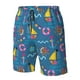 thumbnail image 4 of Fotbe Sailboat With Sailing Trajes de Baño Estampados para Hombre, Shorts de Verano de Secado Rápido, Ropa de Playa, Bañadores-Large, 4 of 6