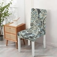 thumbnail image 4 of Vintage Bohemian Paisley Pattern Dining Chair Covers Set of 4 Colorful Floral Ethnic Retro Washable Polyester Stretch Slipcovers Removable Protector for Artistic Spaces, 4 of 7
