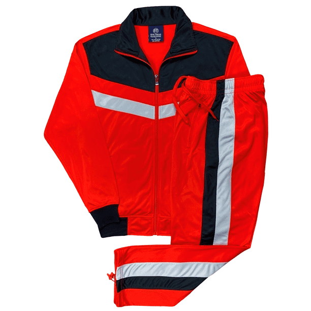 jacket and track pants