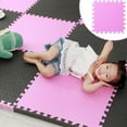 thumbnail image 6 of Taicans Soft Plush Foam Interlocking Carpet Tiles - Shaggy Fluffy Non-Slip EVA Foam Floor Mats for Kids Playroom,Nursery,Bedroom - 11.8x11.8 Inch Puzzle Tiles (1PC), 6 of 10