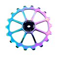 thumbnail image 1 of Polea de guía de cambio trasera de Rueda de Bicicleta de piñón de Cerámica Sunnimix Rueda Jockey de Cerámica Multicolor, 1 of 8