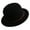Black, variant on Lady Hats Round Top Rolled Edge Trendy Soft Fine Weave Design Fisherman Hat Summer Beach Caps for Women