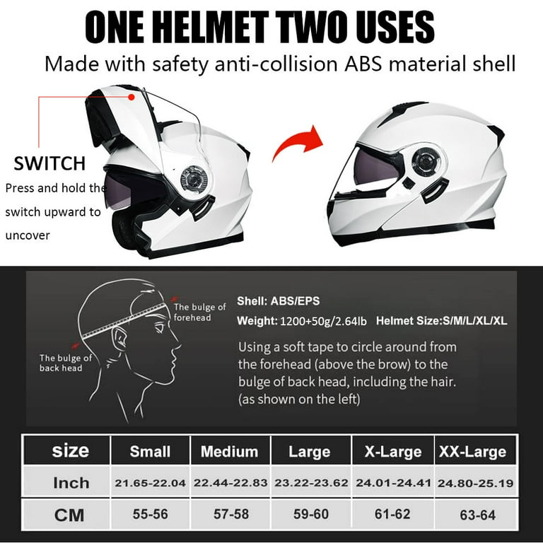 Bluetooth Modular Motorcycle Helmet, DOT Approved Zambia