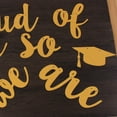 thumbnail image 3 of Cheers US 2022 Graduation Party Decorations Black Glitter We Are Proud of You Graduation Decorations 2022 Congrats Grad Decorations 2022 Graduation Grad Party Supplies, 3 of 7
