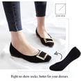 thumbnail image 5 of No Show Socks Womens, Ultra Low Cut Liners Non Slip Footies for Flats Hidden Invisible Boat Summer 3 to 8 Pairs, 5 of 13