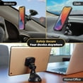 thumbnail image 5 of Scosche MagicMount Magnetic Suction Cup Windshield / Dash Car Mount 360° Adjustable Black MAGWSM2, 5 of 7