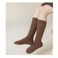 thumbnail image 2 of Kids Slouchy Ribbed Cotton Socks – Midway Between Crew and Knee High Socks for Girls (Ages 4-12, Pack of 4 Colors), 2 of 7