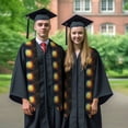 thumbnail image 7 of Logiee Tennis Ball On Fire And Water Print Unisex Adult Graduation Stole Shawl 72" Long for Academic Commencements Shawl-Flattened, 7 of 7