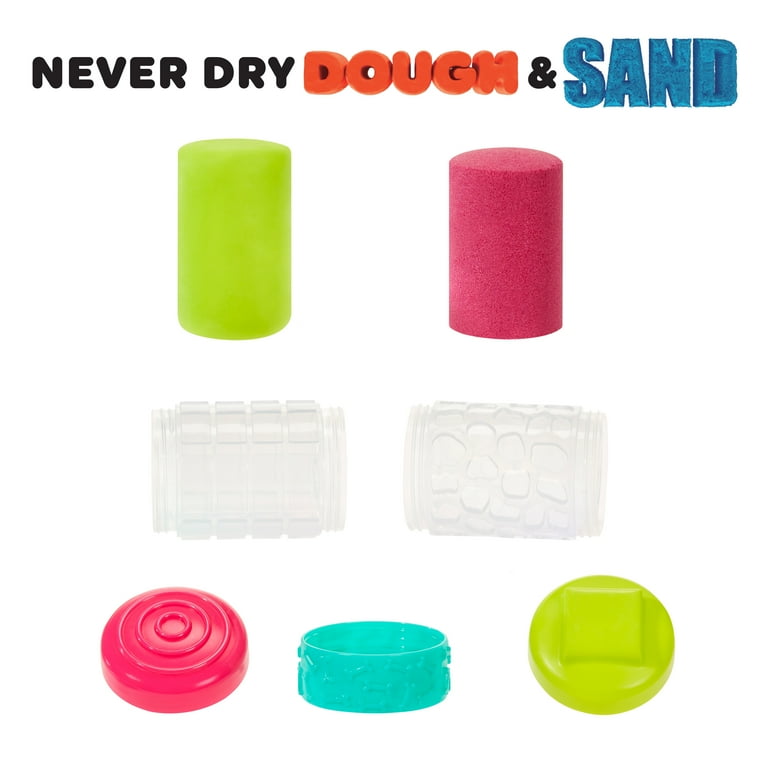 Wonder Factory Never Dry Dough & Sand Starter Set- Lime Green
