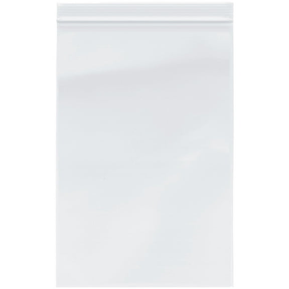 Plymor 8" x 12" (Pack of 100), 2 Mil Zipper Reclosable Plastic Bags