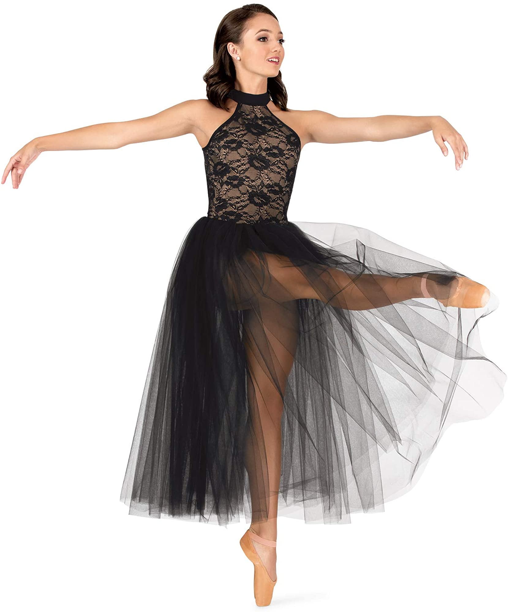 Womens Ballet Halter Romantic Tutu Dress LC211 