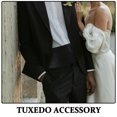 thumbnail image 3 of FELTECHELECTR Faja de esmoquin de 3 piezas: cinturilla formal ajustable para bodas - Accesorio de tela para esmoquin de hombre - Faja de vestir, 3 of 6