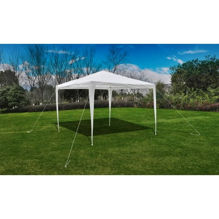 Garden Pavilion - 10'x10' Pyramid-Roof Garden Gazebo Pavilion Home Use Waterproof Tent (White)