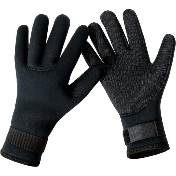 Jtbuh XLY 3mm Wetsuit Gloves Neoprene Diving Gloves Thermal Anti-Slip Scuba Gloves for Men Women Snorkeling Water Skiing Swimming Surfing Fishing