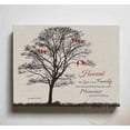 thumbnail image 3 of MuralMax Personalized Canvas Family Tree - Memories To Treasure Inspirational Quote, His & Hers Anniversary Wall Decor - Romantic Gifts For Milestone Occasions - Colors - Ivory - 2 - Size - 14x11, 3 of 7